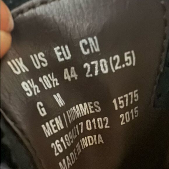 Clarks C & J Clark TOR England Men’s US 10.5 Black Leather Dresss Oxfords Shoes - Picture 7 of 12